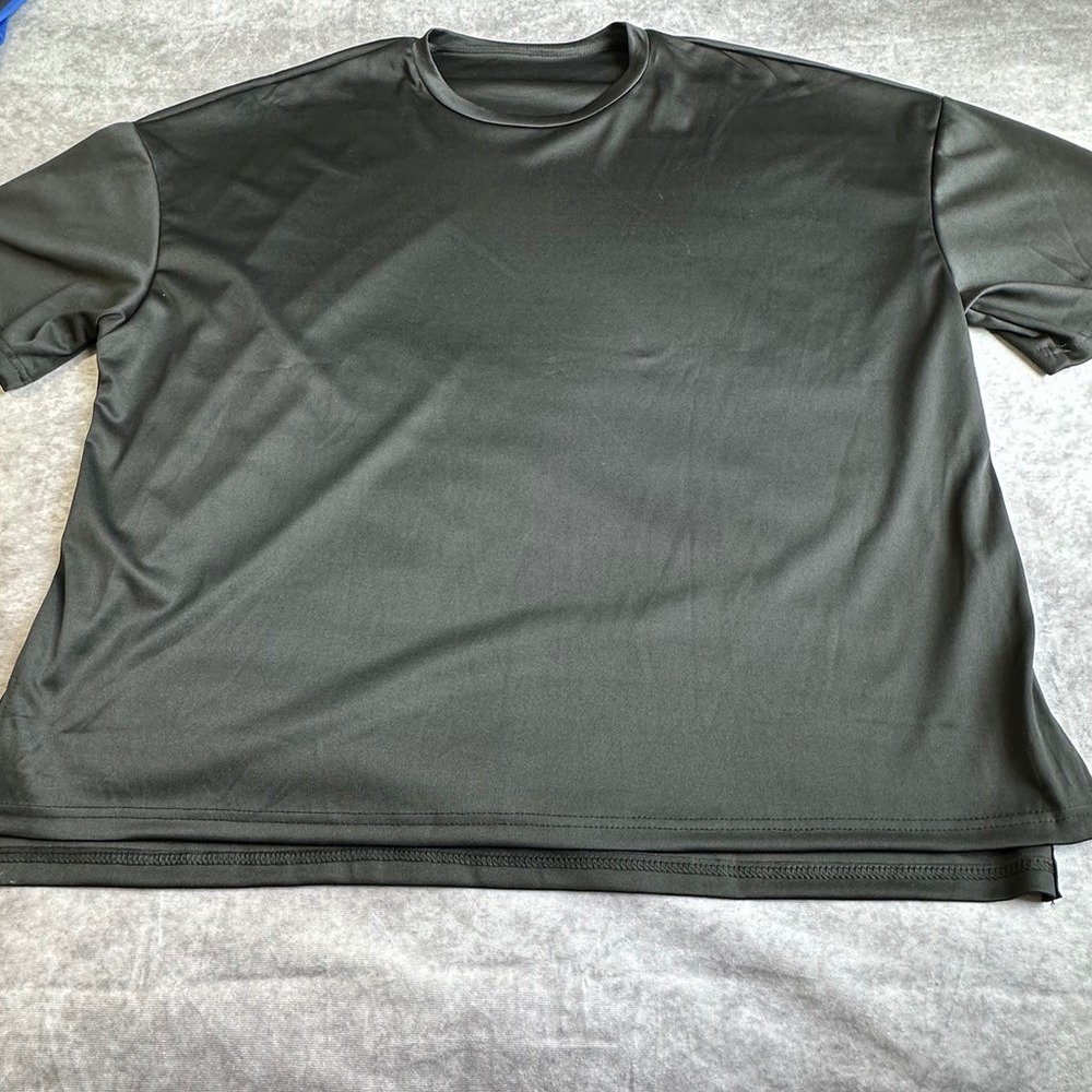 Unbranded Black Activewear T-Shirt Womens 2XL Crew Neck Short Sleeve Athletic